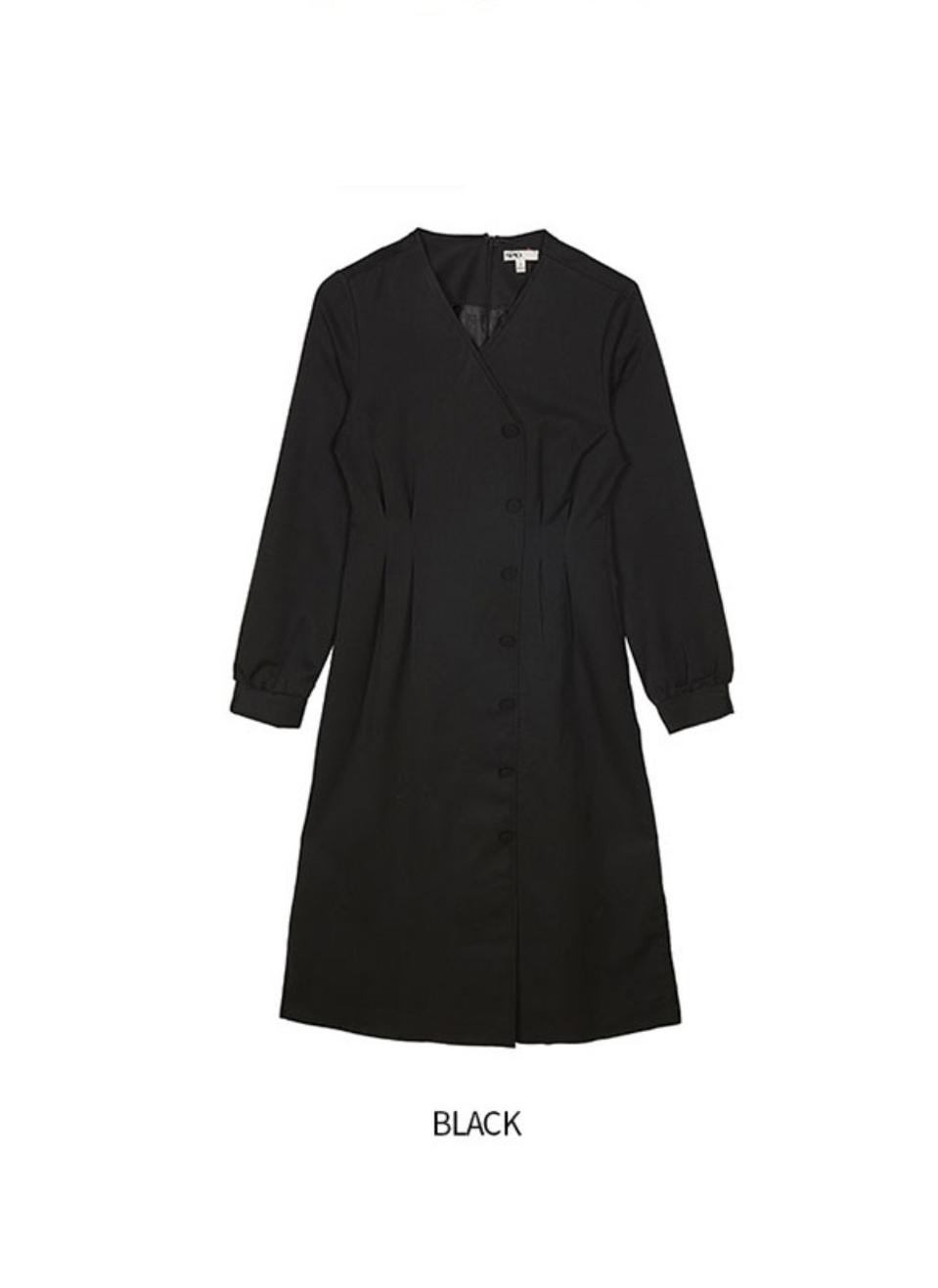 직감 버튼 원피스 L 77