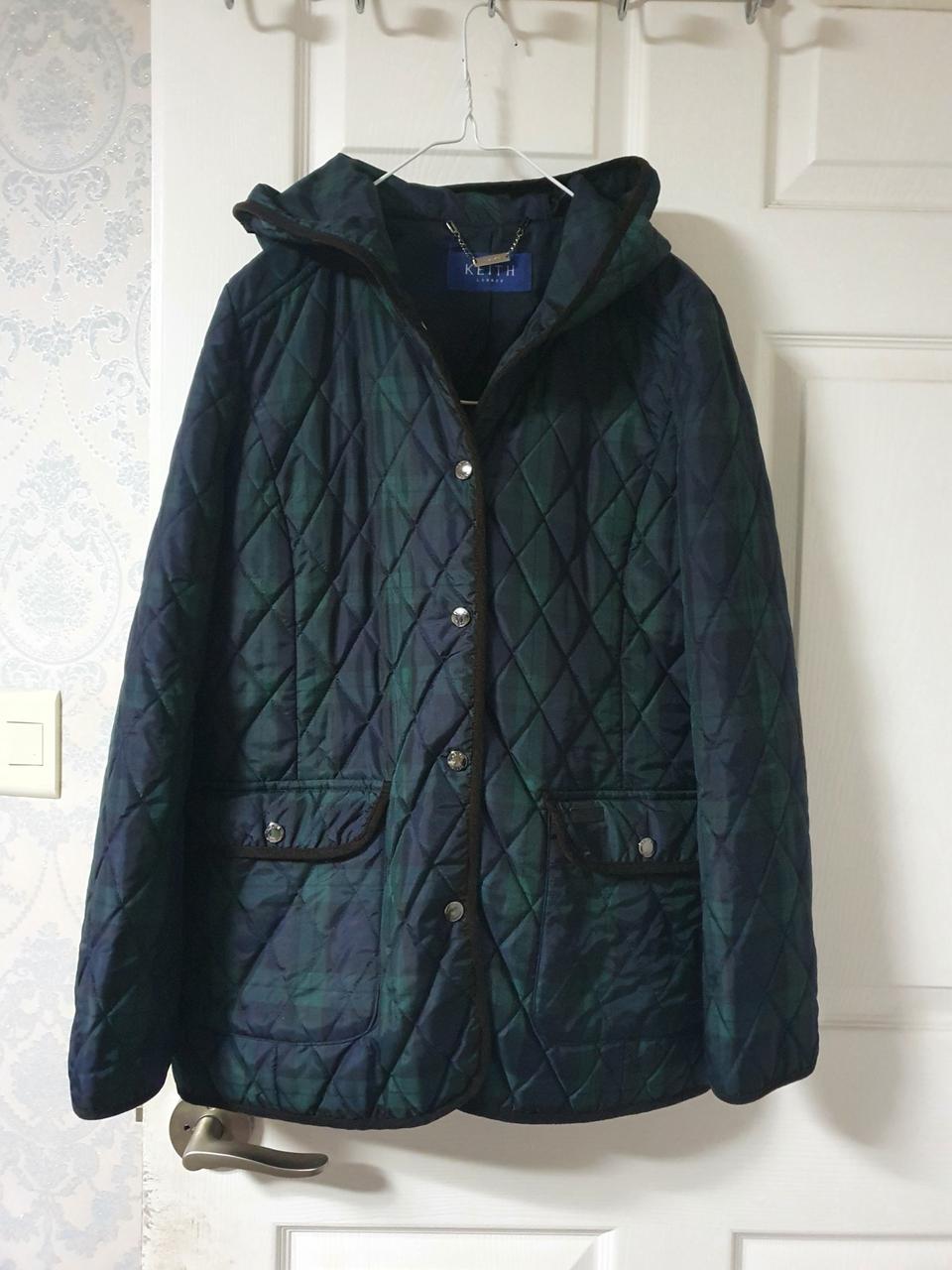 키이스 블랙와치 누빔자켓~~☆