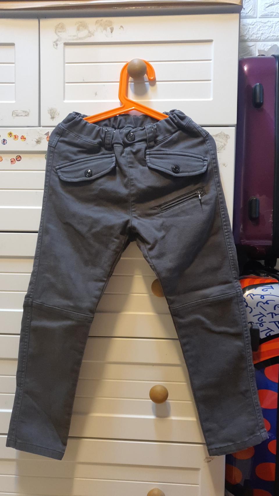 알로봇 남아 겨울얇은 기모바지 120