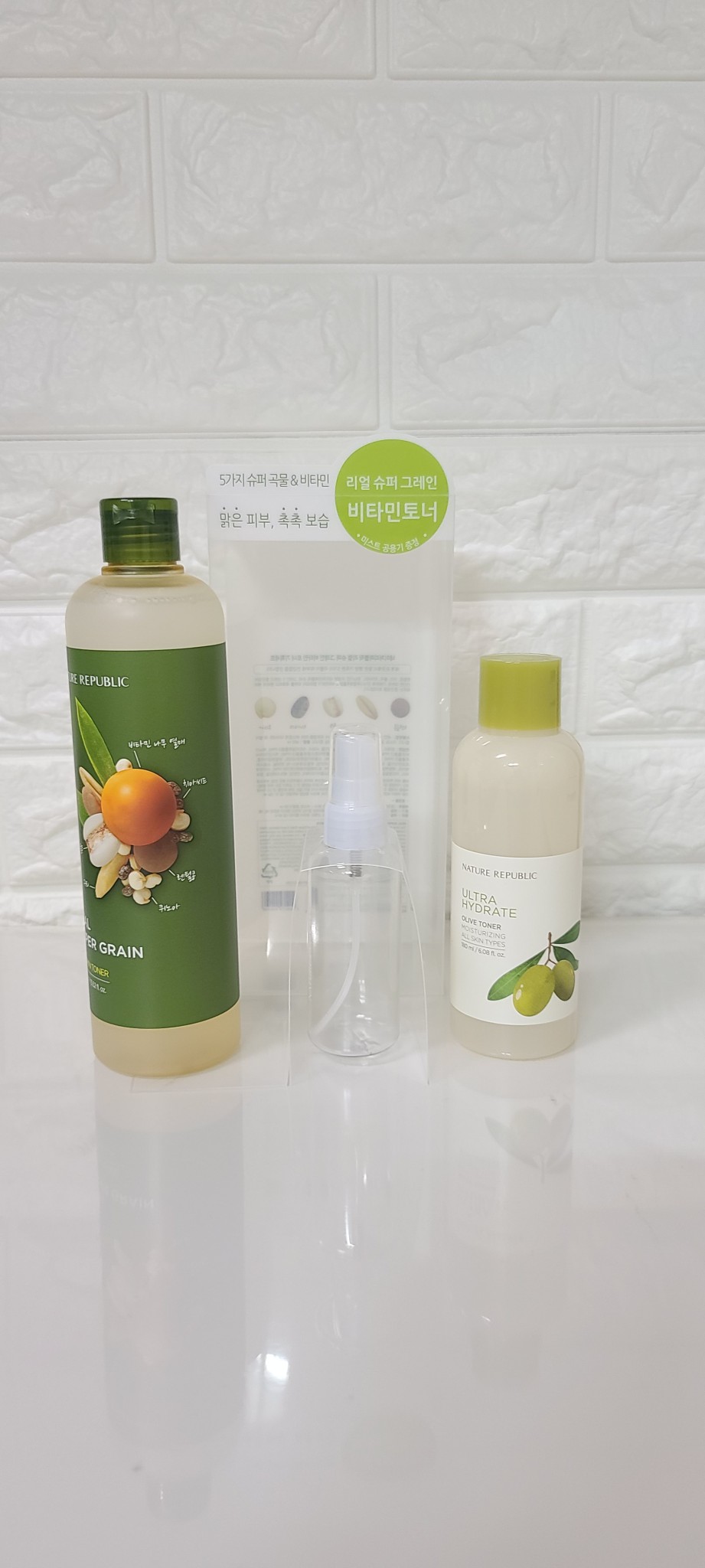 일괄 네이처리퍼블릭 리얼 비타민 진짜 촉촉한 올리브토너