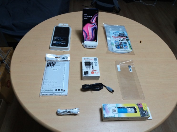 KT 갤럭시노트9 라벤더퍼플 128기가 정상해지 풀세트 판매합니다 