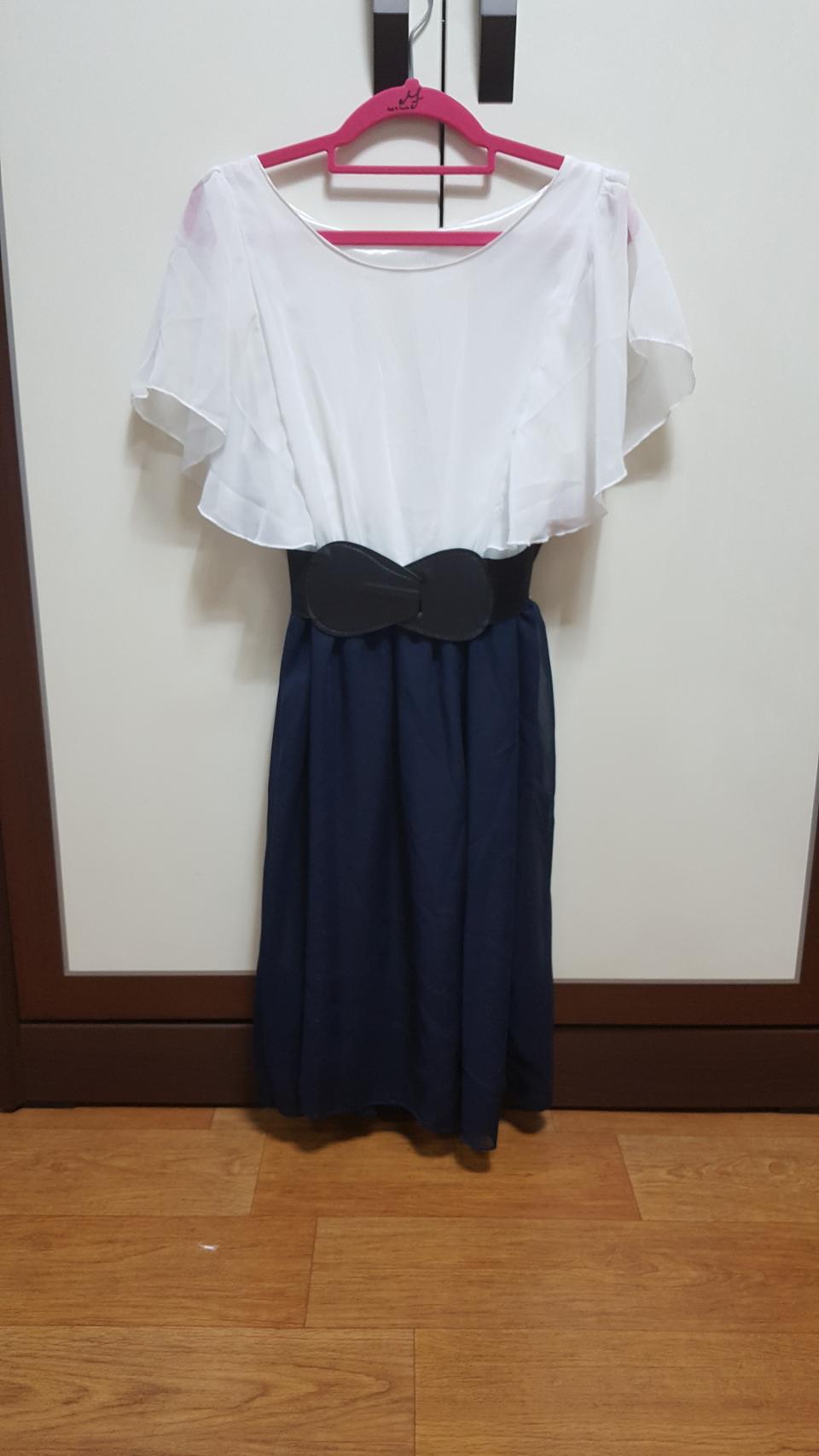 벨트세트 쉬폰 원피스