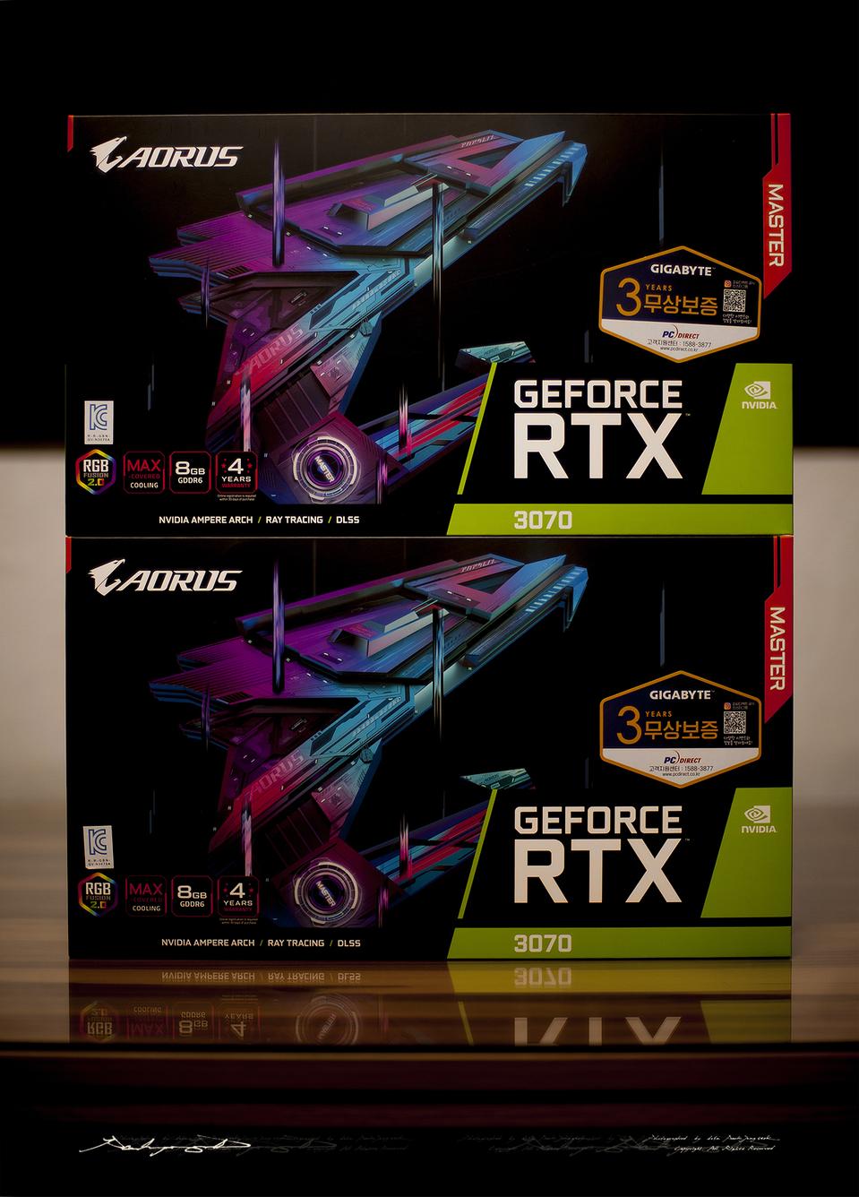 [금액 인하] AORUS Master RTX 3070 D6