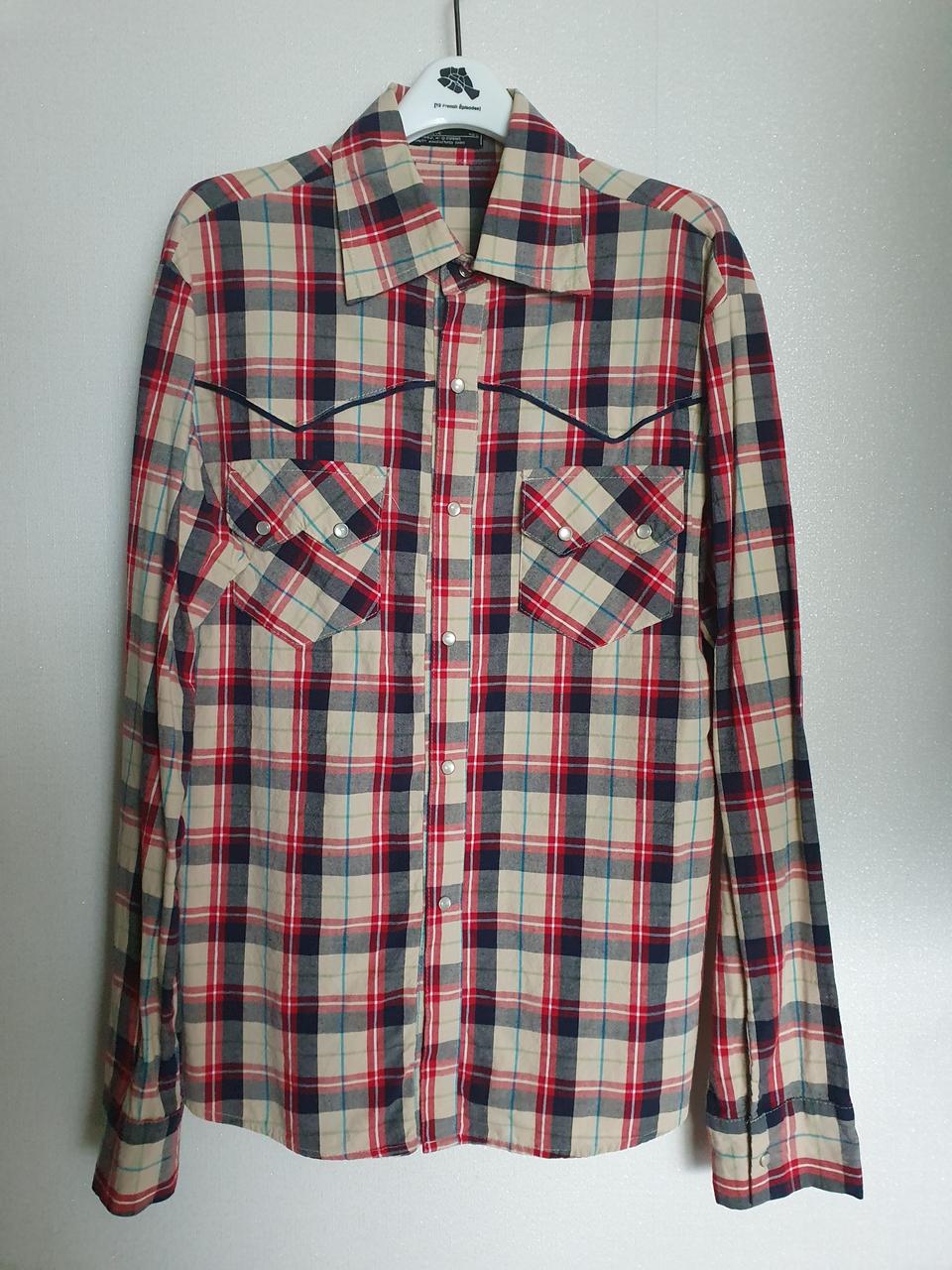 체크셔츠 실측있음