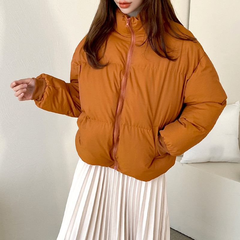 루즈핏 캐주얼 무지 전체안감 패딩 점퍼 자켓(3col)