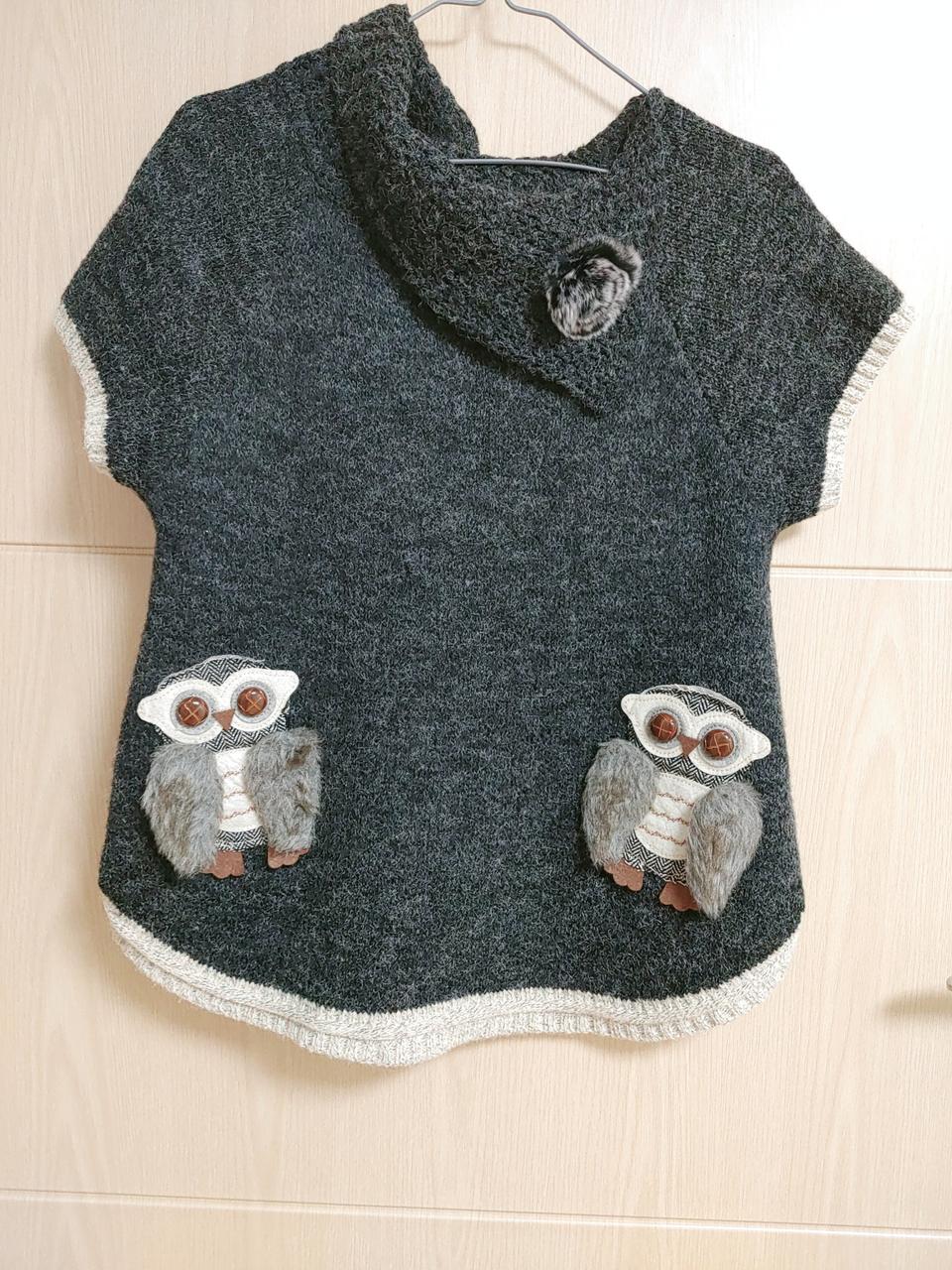 여성 레이어드 조끼 m-L (66-77)먹색