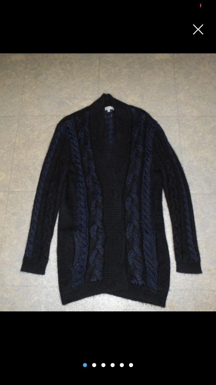 산드로 정품 꼬임 니트 가디건