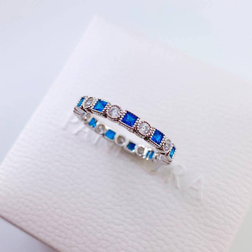 빈티지 사파이어큐빅 반지