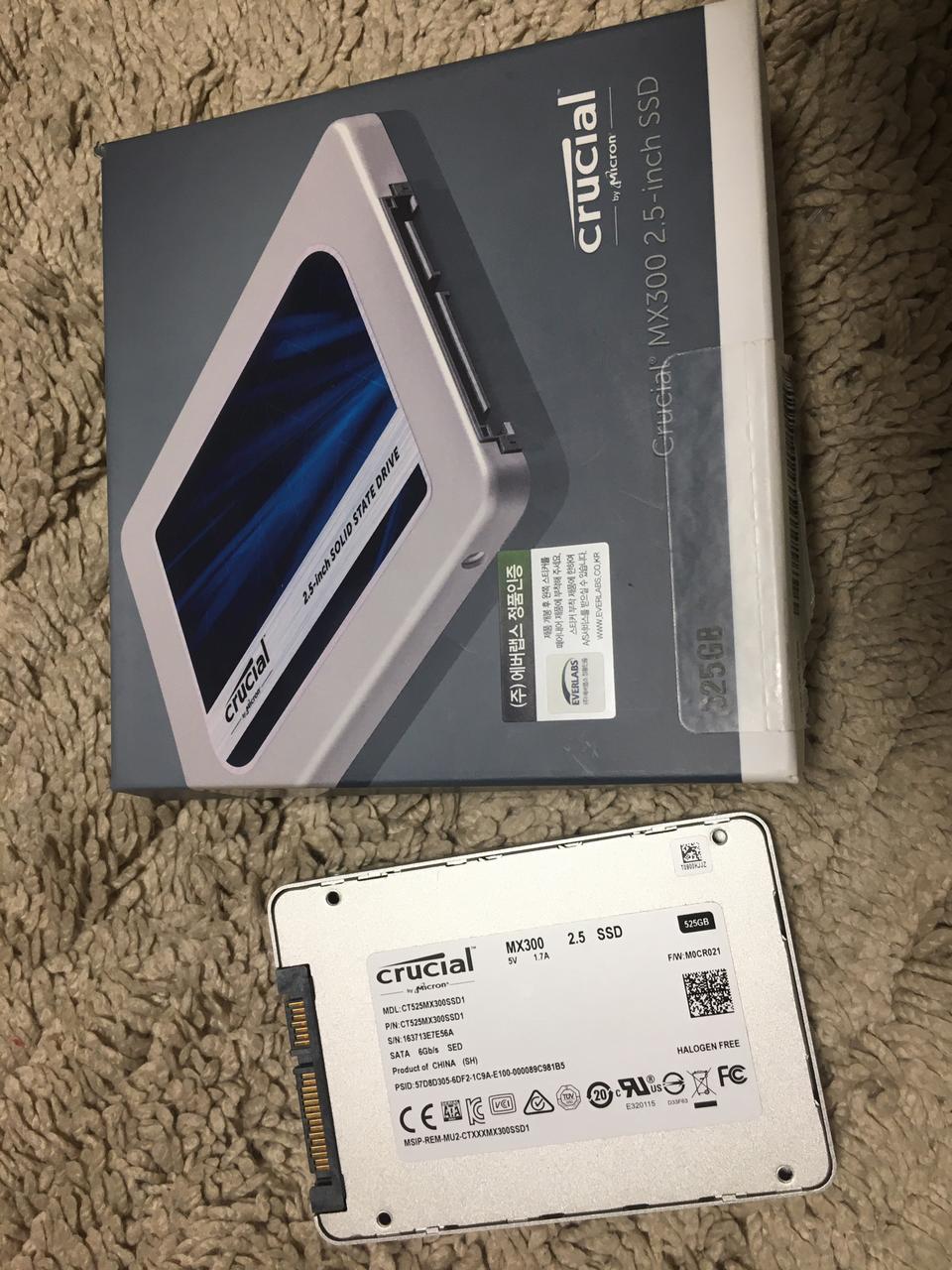 SSD 마이크론 Crucial MX300 아스크텍 525G