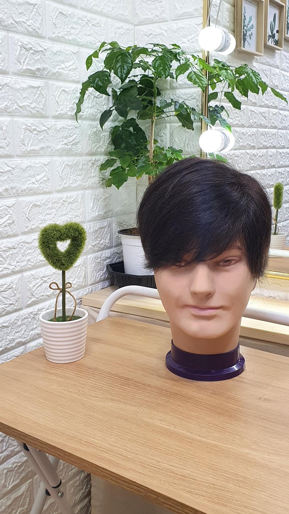 (새상품)인모 남자가발,부분가발,아저씨가발