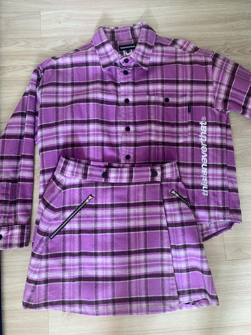 M] 디스이즈네버댓 디네댓 우먼사 셔츠 스커트 세트