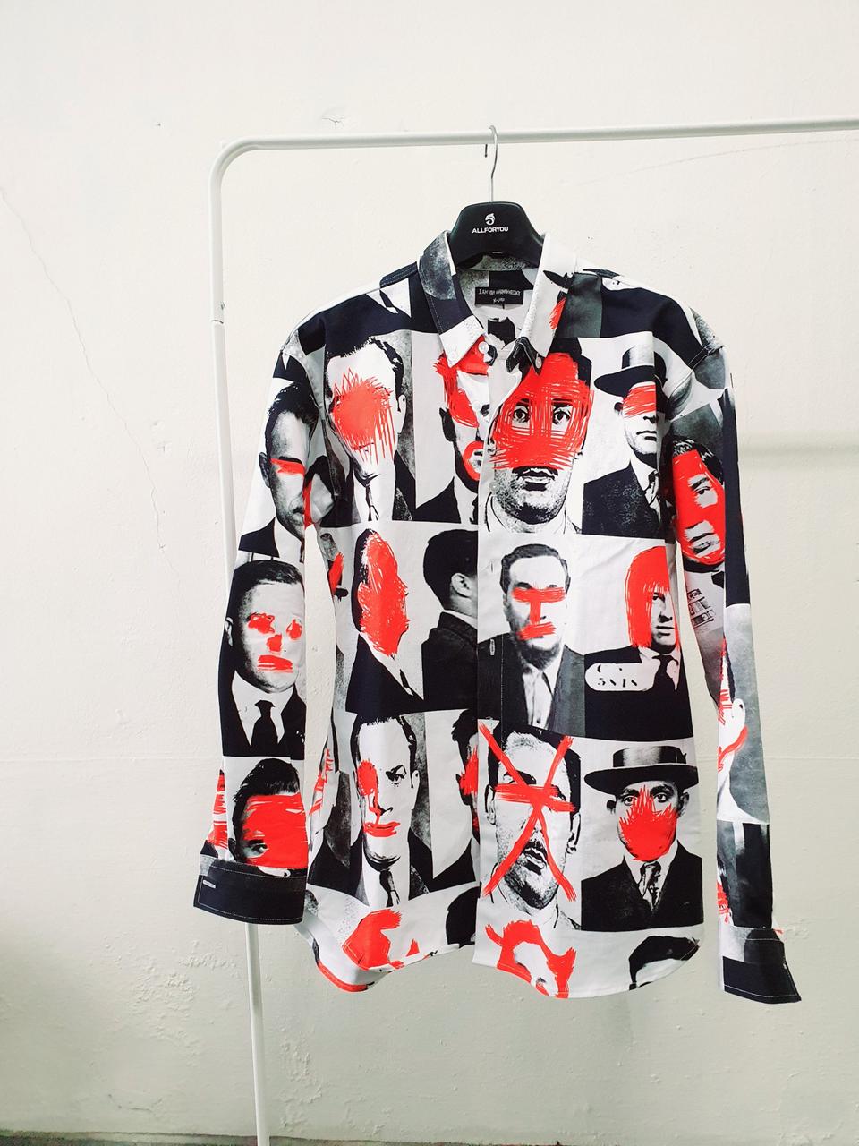 (상태좋음!)아임낫어휴먼비잉 오버핏 셔츠 xl~xxl(105~110)