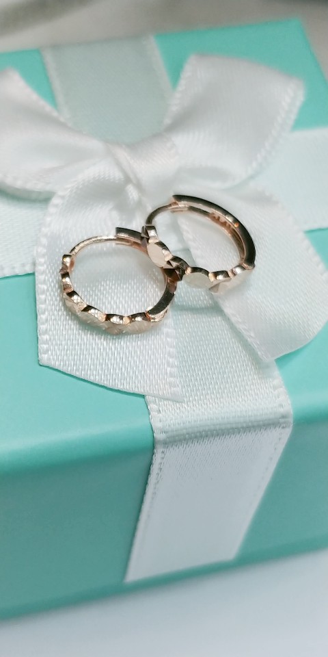 14k 데일리 써클 원터치 귀걸이