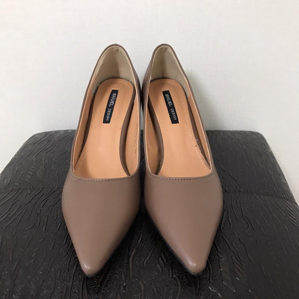 245사이즈 7cm펌프스힐 초코색새상품