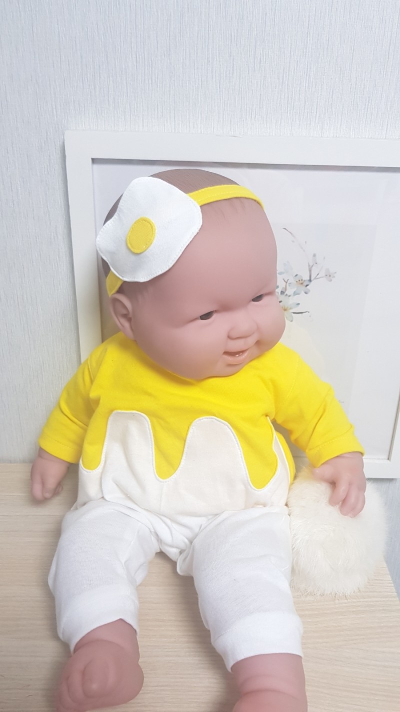 베렝구어옷 계란바디슈트+머리띠