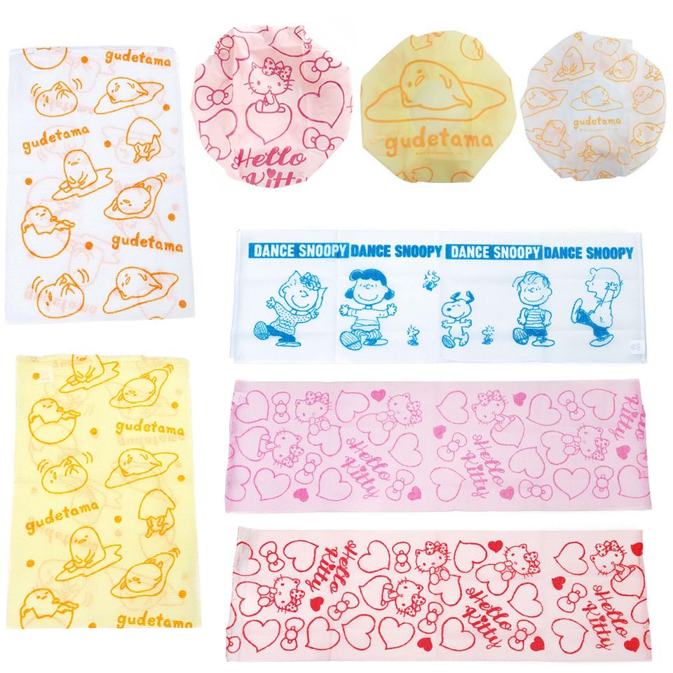 캐릭터 샤워타워 정품 헬로키티 구데타마 스누피