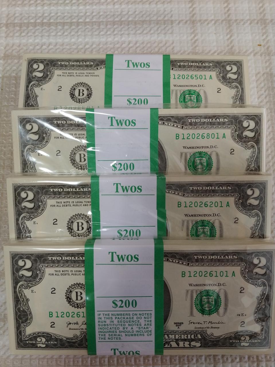 행운의2달러 다발