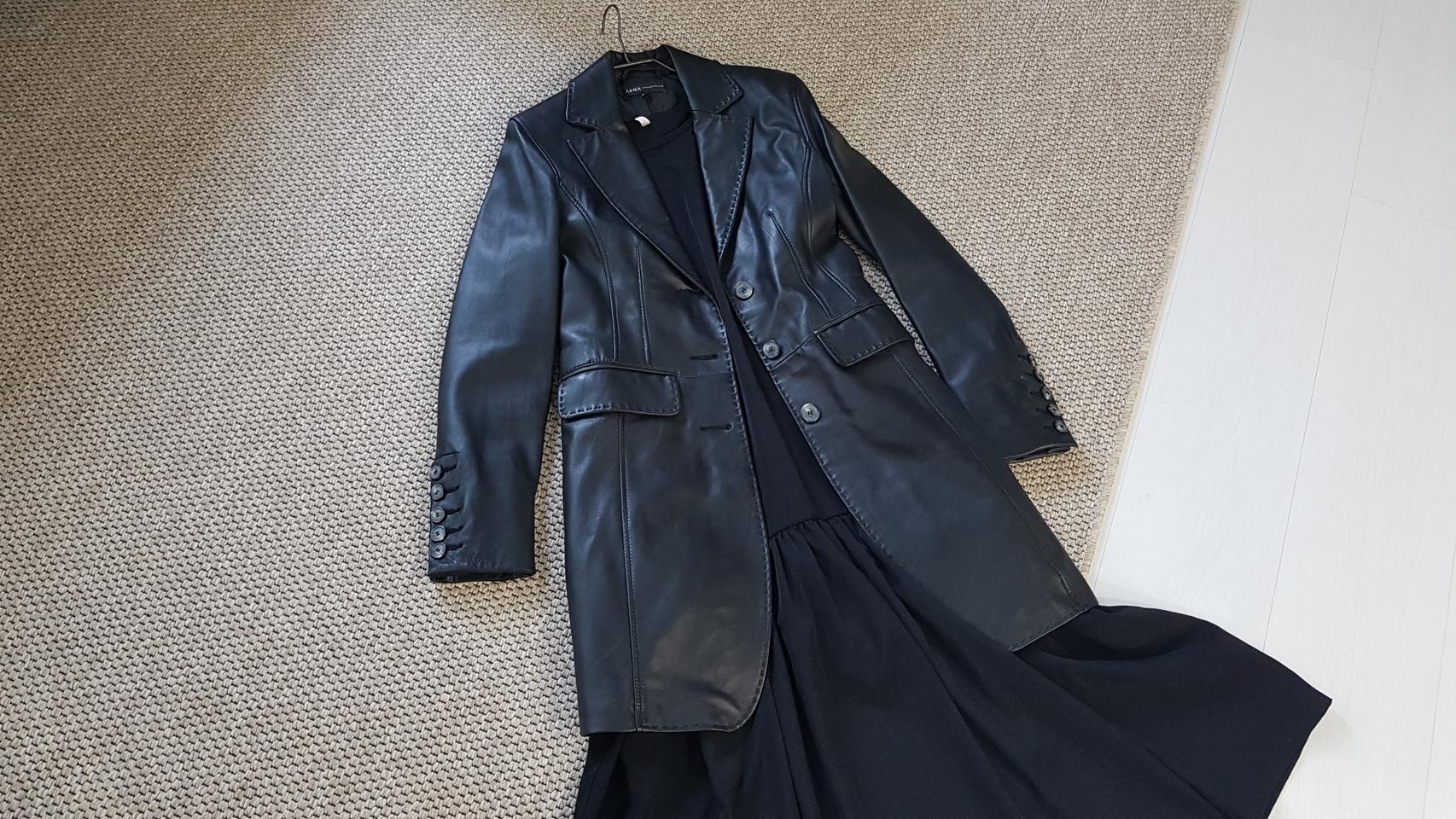 아르마니 정품 롱가죽자켓!