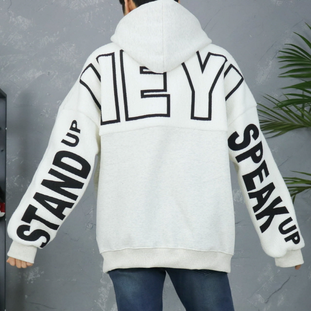 남자 오버핏 후드티 커플 양털 기모 맨투맨 5컬러