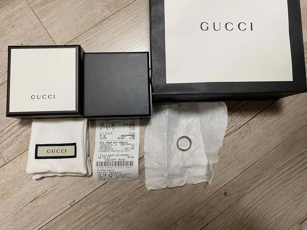 (정품) 구찌 고스트링 3mm (풀구성품) 판매합니다.