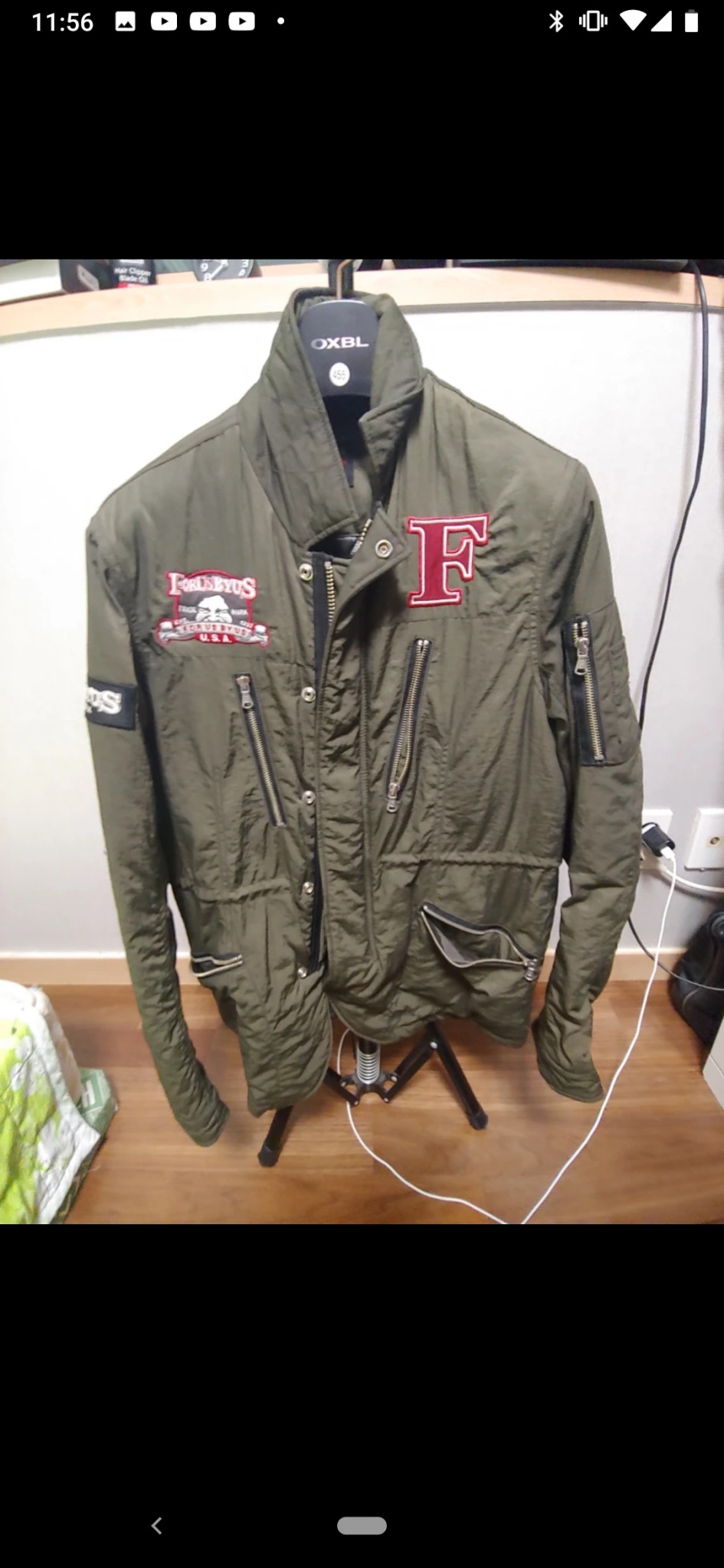 이태원에서산  스트릿 카키색 겨울야상