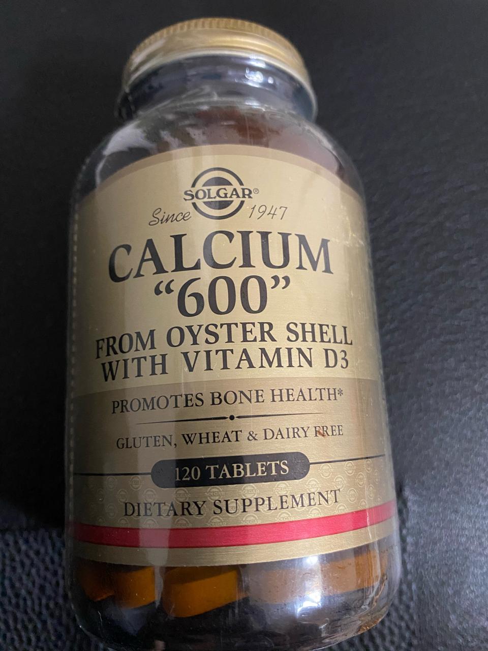 솔가 칼슘 600 위드 비타민 D3 120정 미개봉