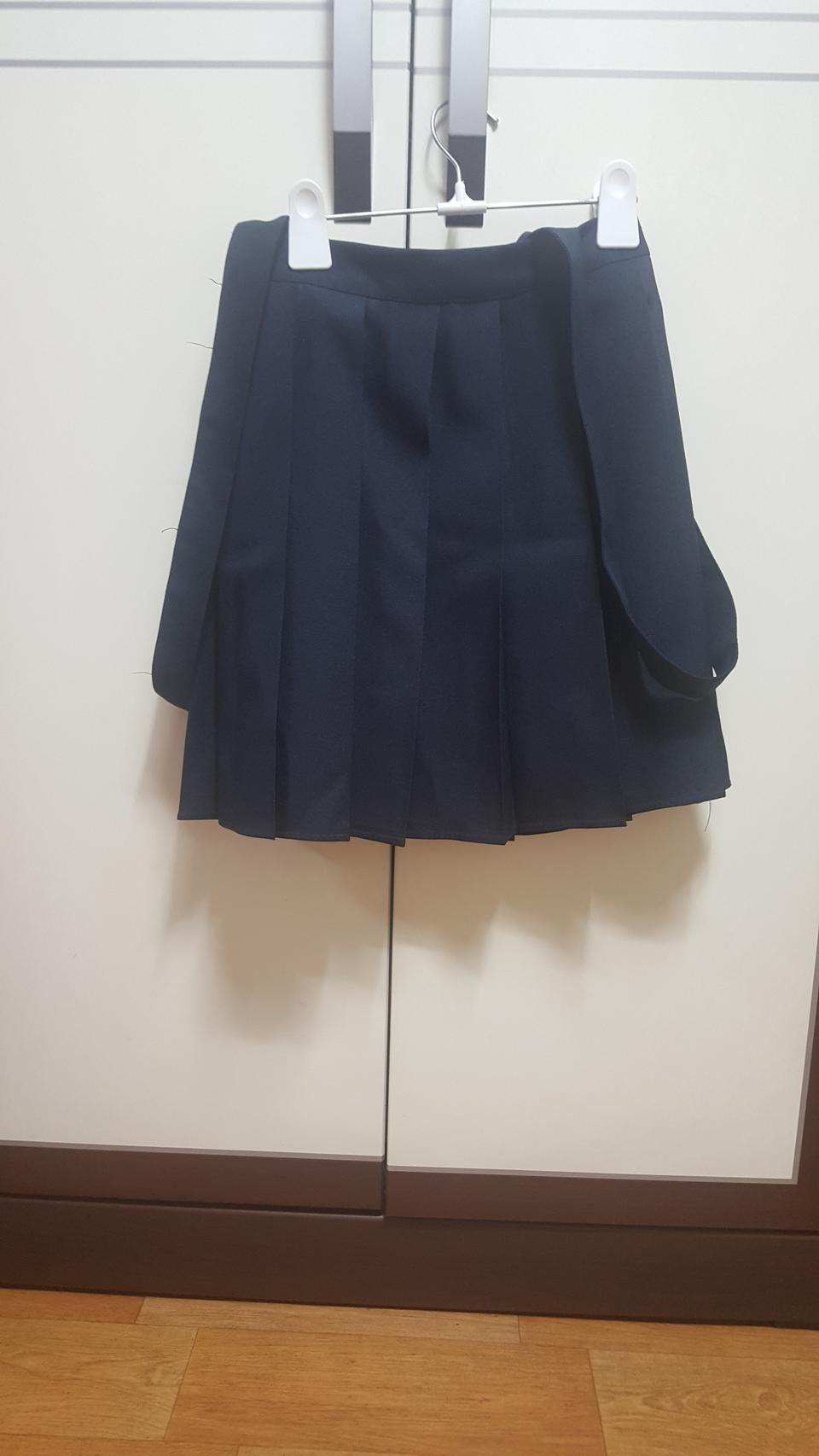 멜빵 테니스스커트