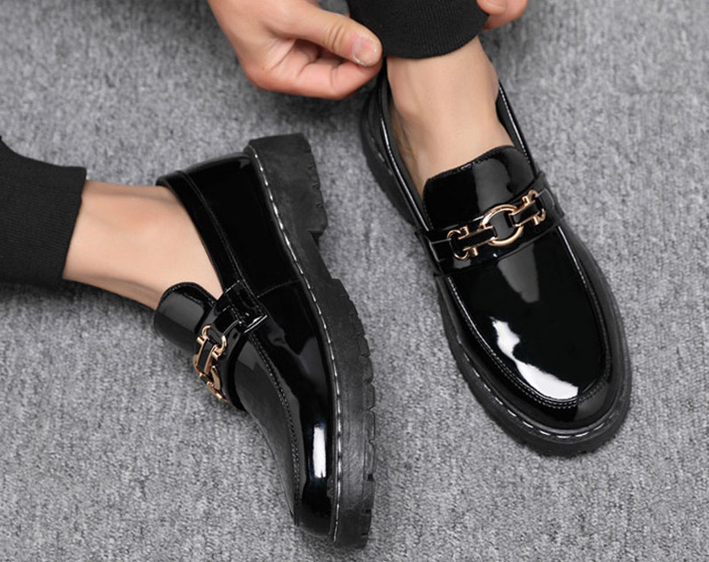 [인기상품]3.2cm골드 체인로퍼 정장로퍼/남자구두(250-270)