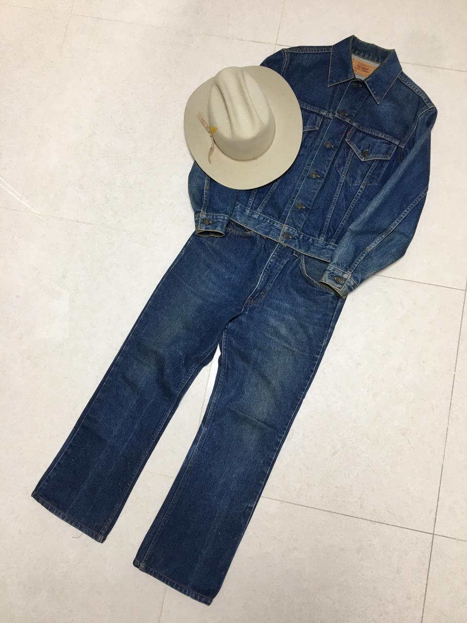빈티지 리바이스 데님셋업 lvc