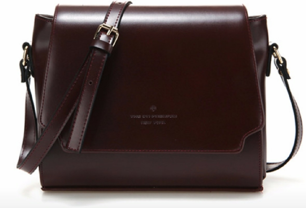 사각스퀘어 크로스백(다크브라운)