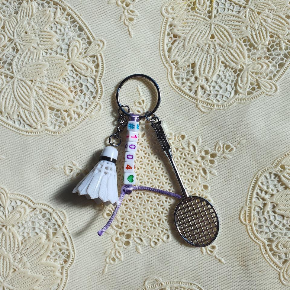 비즈키링골프키링 배드민채 키링