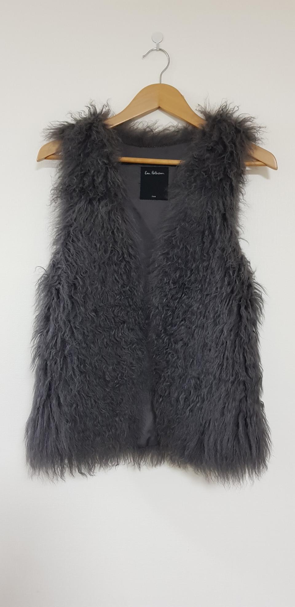 ♥천연양털조끼