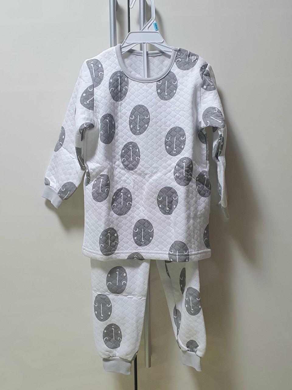 새상품) 아기옷 겨울 누빔내복 110사이즈