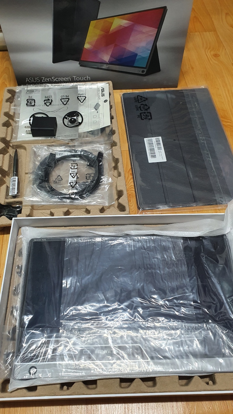 (거의 새것) 아수스 휴대용 모니터 MB16AMT 풀박스 팝니다