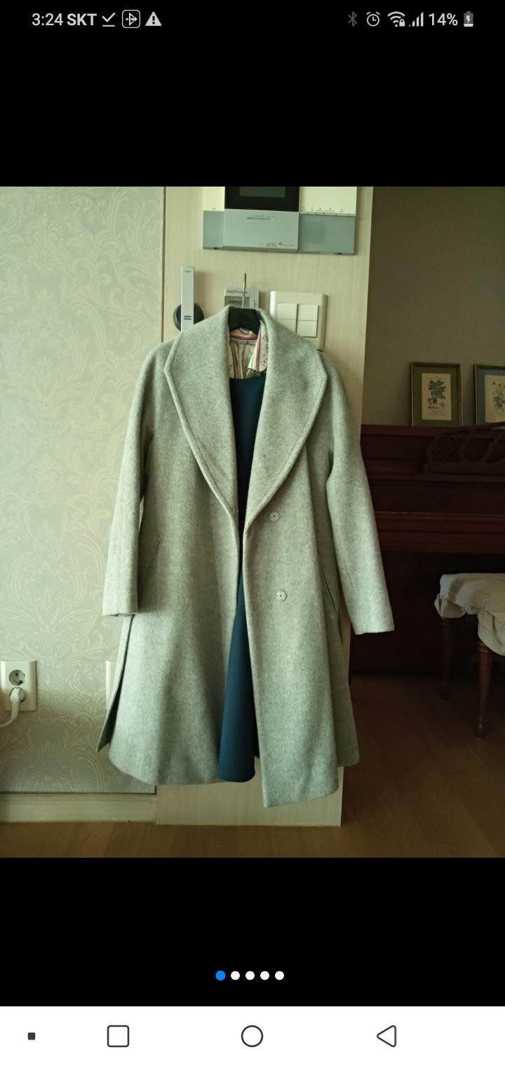 올리브데올리브  그레이 모 코트