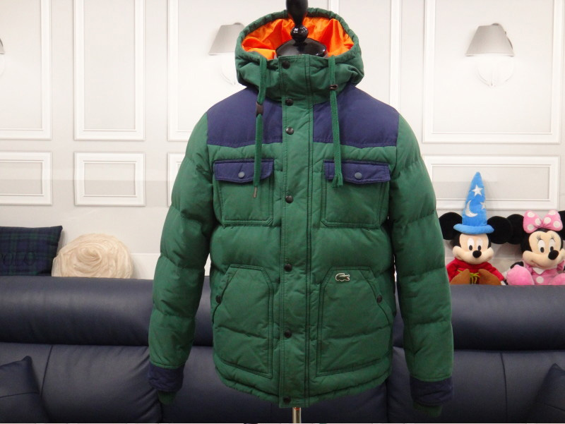 (95호) 라코스테 남성 다운 후드 점퍼