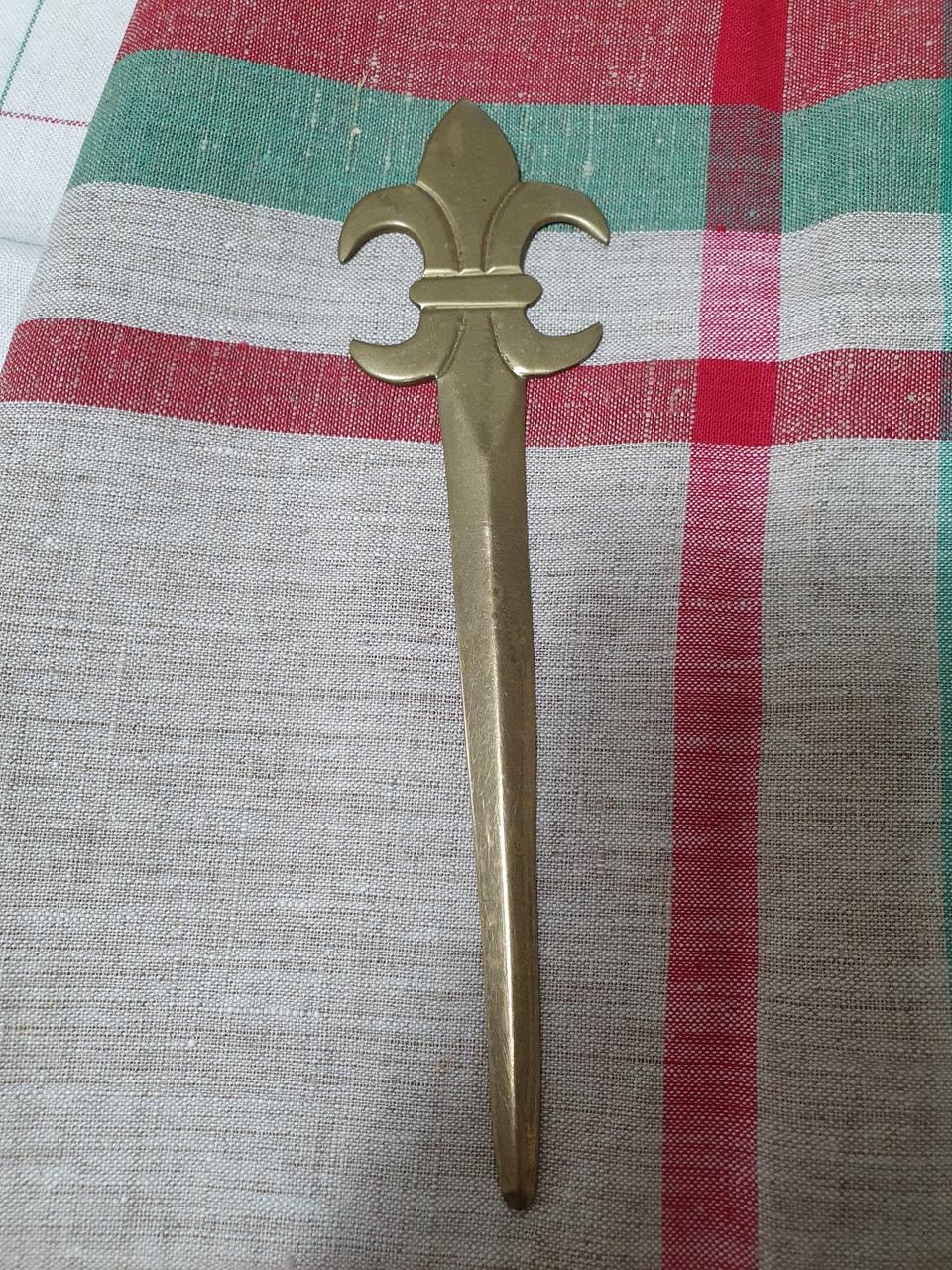 빈티지 브라스 페이퍼 나이프