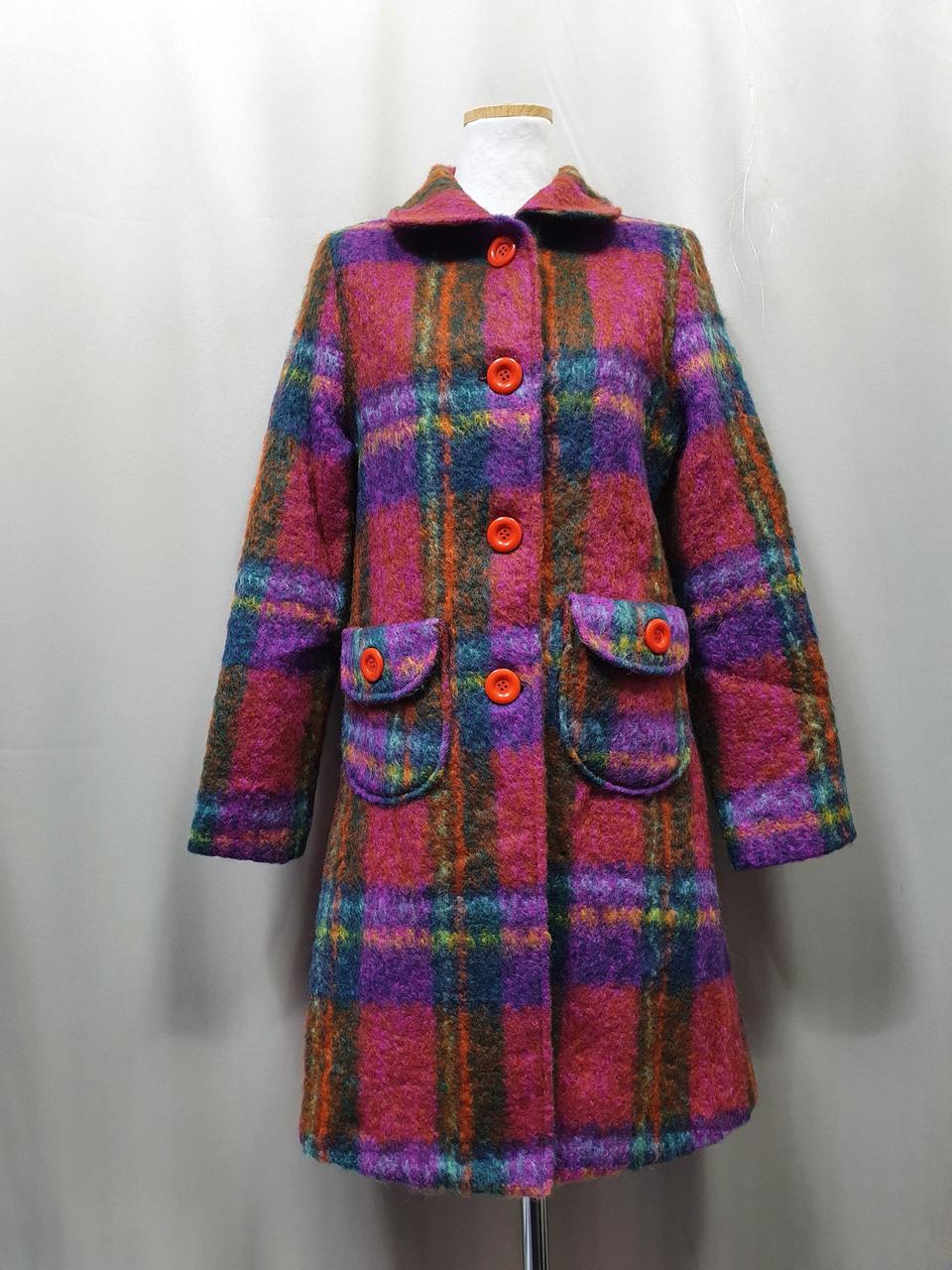 할인체크 부클 롱 코트.