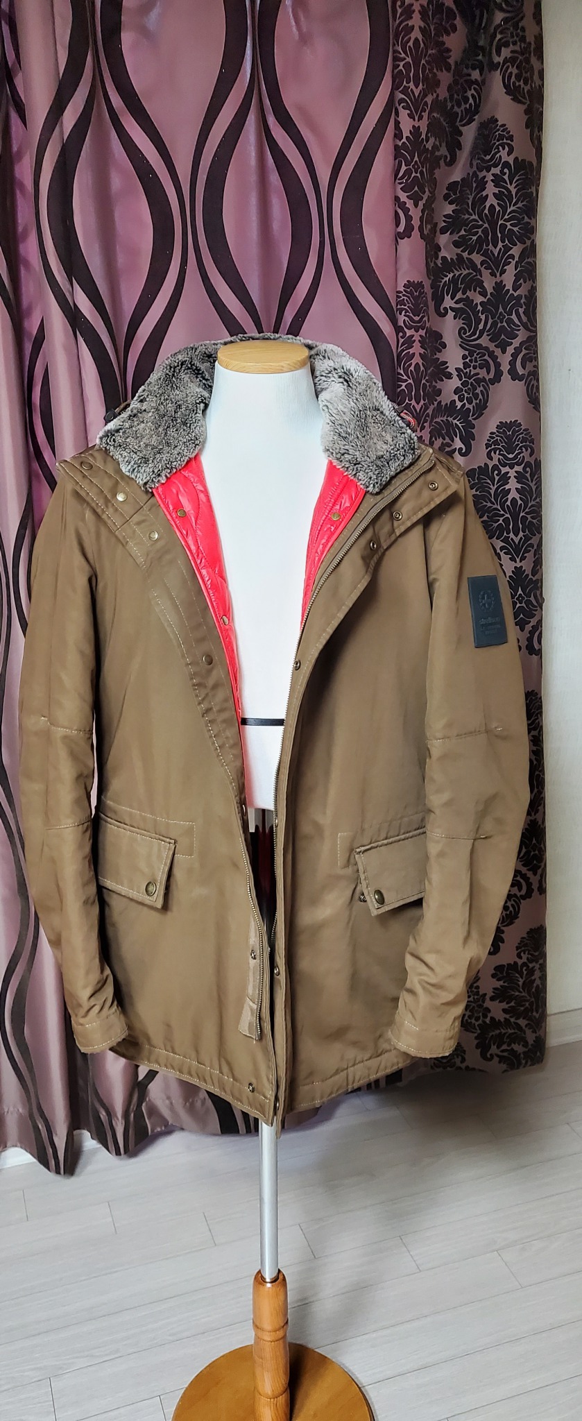 스위스브랜드 Strellson 정품 내피분리 야상 패딩점퍼