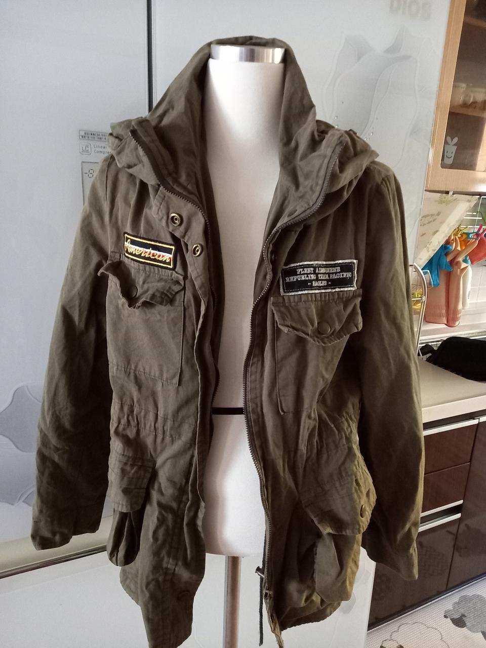 야상자켓 스타일.66사이즈