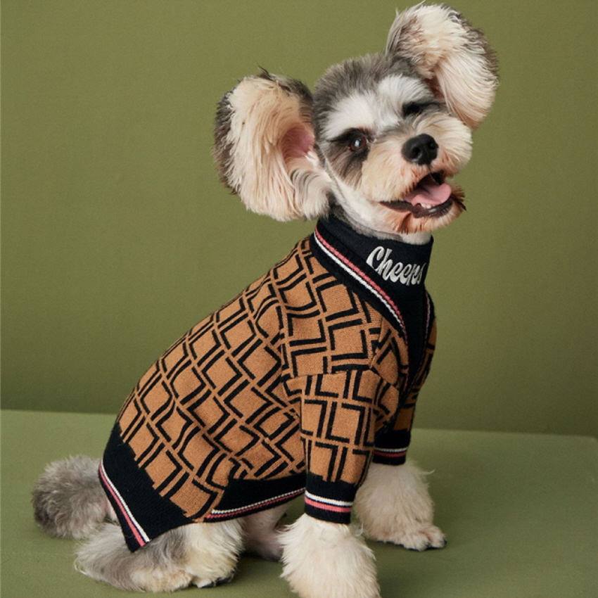 펜디니트 가디건 S-2XL 강아지명품의류 애견니트 가디건 명품옷