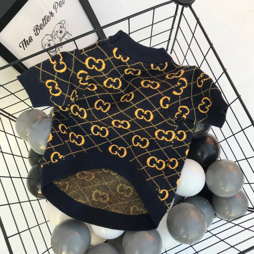 골드 구찌 강아지티셔츠 S-2XL 강아지명품옷 애견니트 가디건 애견의류