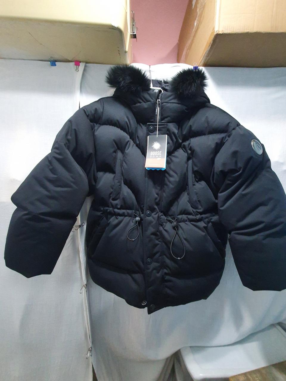 배럴 여성 구스자켓 숏패딩 라지사이즈