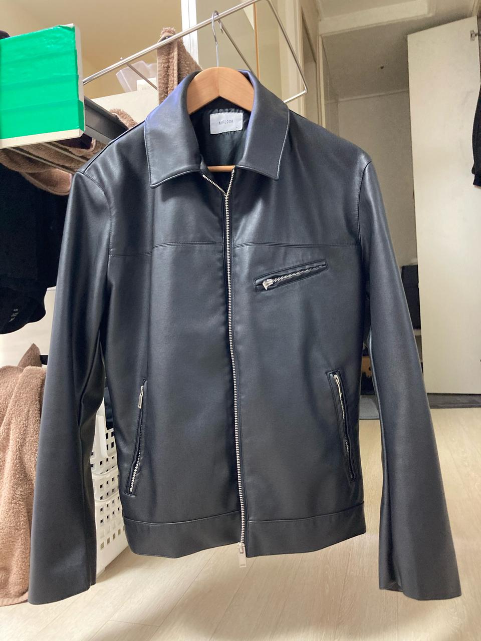 레더 인조 자켓