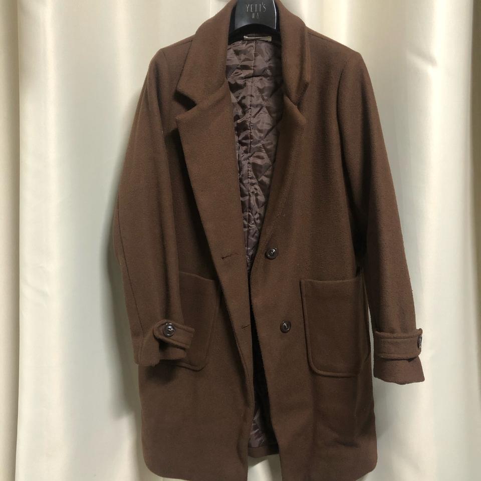 브라운 롱 코트