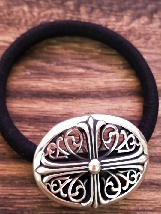 크로스 문양 헤어 악세사리