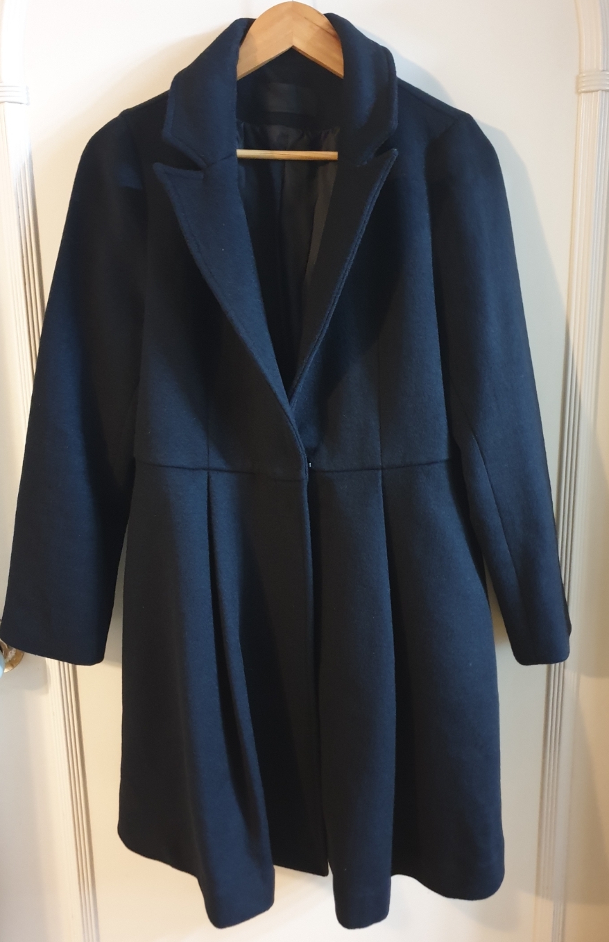 [free]노버튼 플리츠 울코트