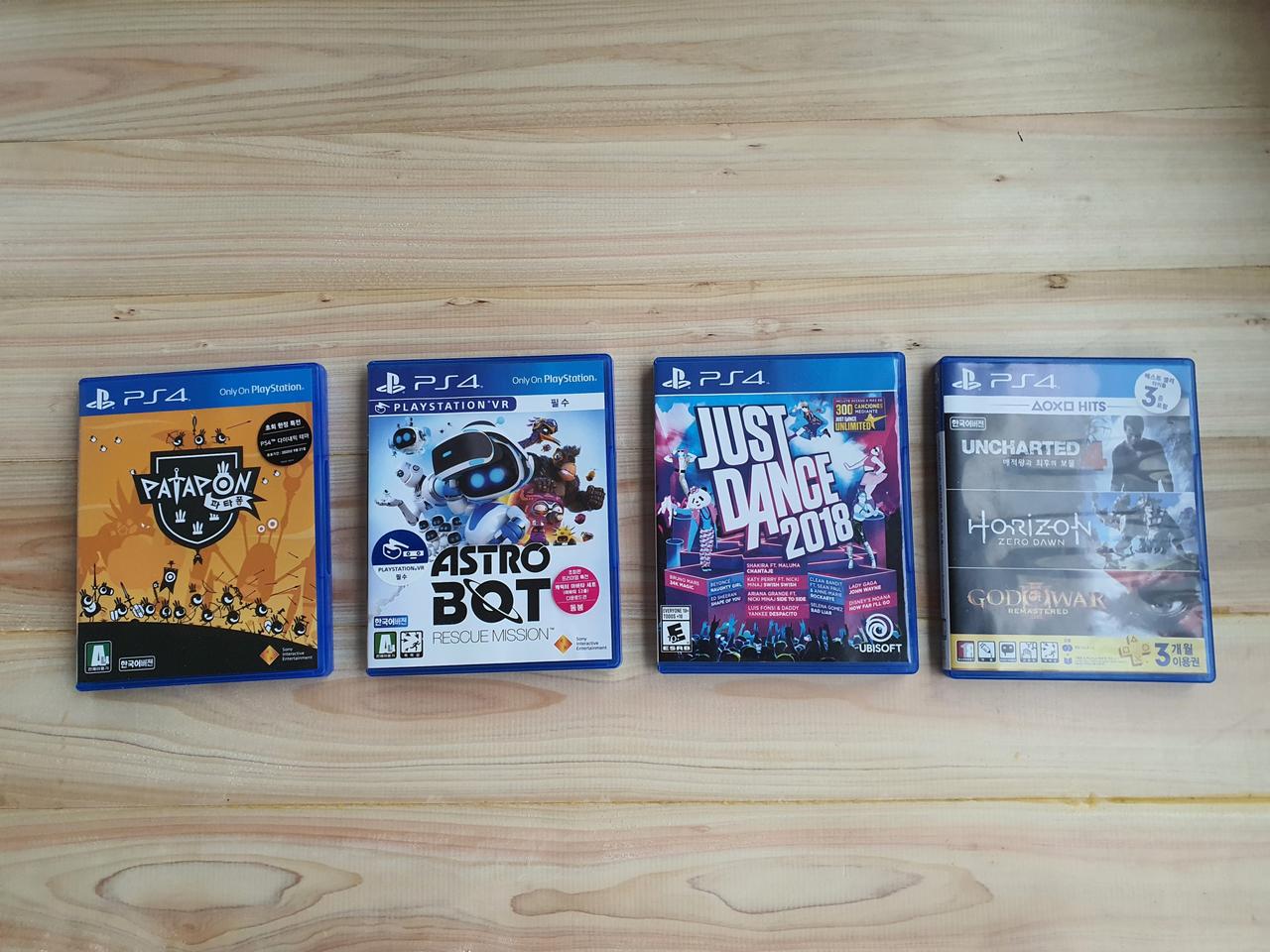 플레이스테이션4 게임씨디 6종.신형듀얼쇼크4 팝니다 