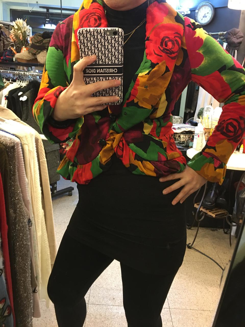 식스마스꽃가라자켓