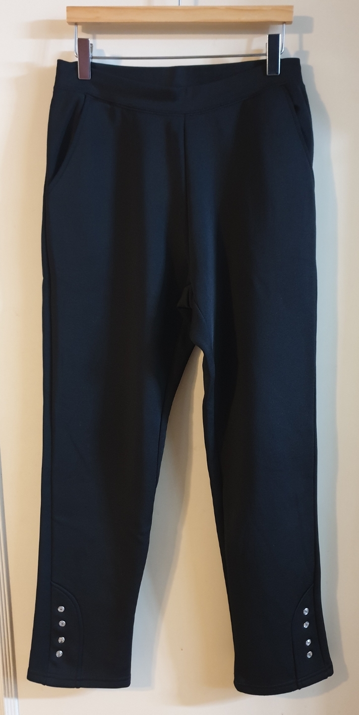 큐빅장식 스판 밴딩팬츠